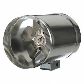 TJERNLUND Steel 10 D 15.8 H 10 W Inline Duct Fan, 5C965