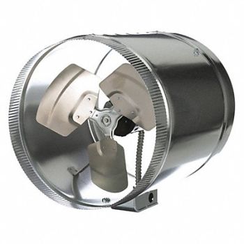 TJERNLUND Steel 14 D 15.8 H 14 W Inline Duct Fan, 5C967