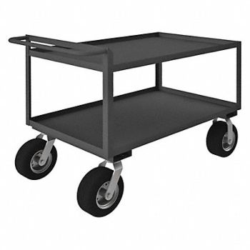 GRAINGER APPROVED Utility Cart 1 500 lb Steel, 5CHA1