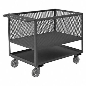 GRAINGER APPROVED 4 Sided Box Cart 2000 lb., 5CHG8