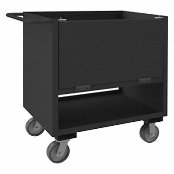 GRAINGER APPROVED 4 Sided Box Cart 2000 lb., 5CHJ6