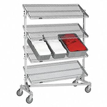 GRAINGER APPROVED Nesting Wire Cart 24 in W 60 in L, 5CHV3