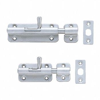 LAMP Barrel Bolt Spring Loaded 3-35/64 in W, 5CHZ8