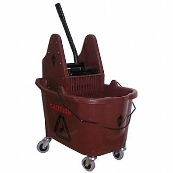 TOUGH GUY D8085 Mop Bucket and Wringer Brown 8 3/4 gal, 5CJK4