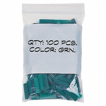 GRAINGER APPROVED Reclosable Poly Bag Zip Seal PK1000, 5CNX1