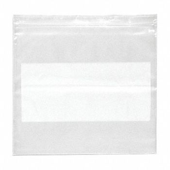 GRAINGER APPROVED Reclosable Poly Bag Zip Seal PK1000, 5CNV5
