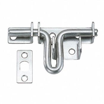 LAMP Gate Latch 1-3/32 in W Silver, 5CRU7