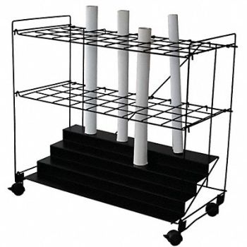 GRAINGER APPROVED Mobile Roll File 36 Compartments, 5CRX0