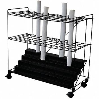 GRAINGER APPROVED Mobile Roll File 60 Compartments, 5CRX1