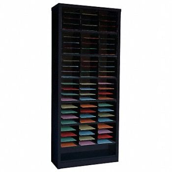 GRAINGER APPROVED Literature Organizer 84 In H Black, 5CRY5