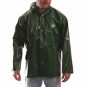 TINGLEY D8968 Rain Jacket Unrated Green XL, 5CYP6