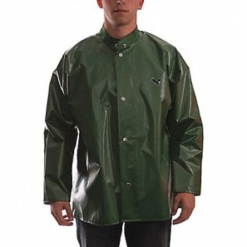 TINGLEY D8969 Rain Jacket Unrated Green XL, 5CYR3