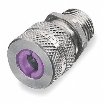 HUBBELL WIRING DEVICE-KELLEMS Connector Aluminum, 5D727