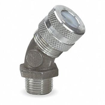 HUBBELL WIRING DEVICE-KELLEMS Connector Aluminum, 5D831