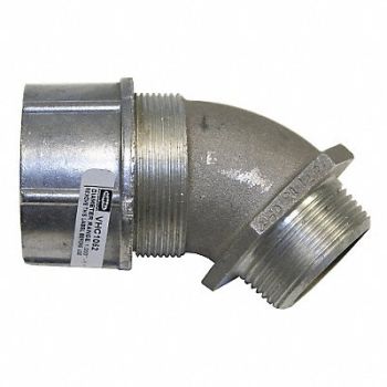HUBBELL WIRING DEVICE-KELLEMS Connector Aluminum, 5D839