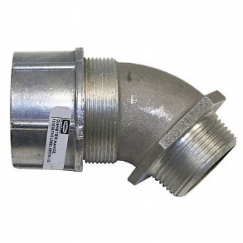 HUBBELL WIRING DEVICE-KELLEMS Connector Aluminum, 5D840