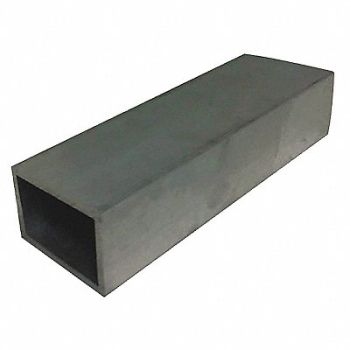 GRAINGER APPROVED Rectangular Tubing 12 in Overall L, 6ALV8