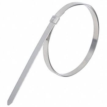 BAND-IT Band Clamp 1/4 W Lip-Lock 7/8 MaxOD PK50, 5DLH6