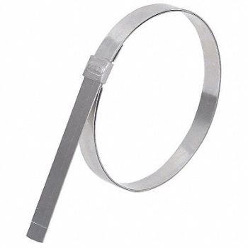 BAND-IT Band Clamp 1/2 W Lip-Lock 1 1/8 OD PK24, 5DLH8