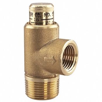 WATTS Adjustable Relief Valve 3/4 x 1/2 In, 5DLZ2