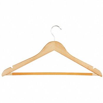 HONEY-CAN-DO D7951 Wood Suit Hanger Maple PK24, 5DMK3