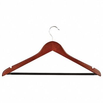 HONEY-CAN-DO D7951 Wood Suit Hanger Cherry PK24, 5DMK4
