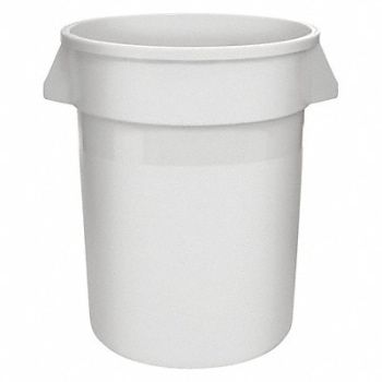 TOUGH GUY D5944 Utility Container 32 gal White, 5DMT4