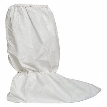 DUPONT BootCovers SlipResistSole XL White PK100, 5DMZ1