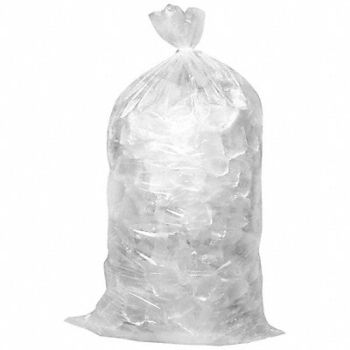 GRAINGER APPROVED Unprinted Ice Bags 8 lb 20 in PK1000, 5DTW1