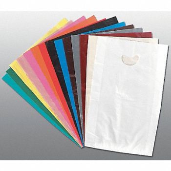 GRAINGER APPROVED Plastic Shopping Bag Merchandise PK500, 5DUL0