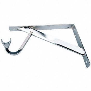 JOHN STERLING Shelf and Rod Bracket Steel, 5EAD9