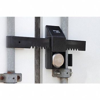 RANGER LOCK Padlock Guard 15 in Hardened Steel Black, 5EEX6