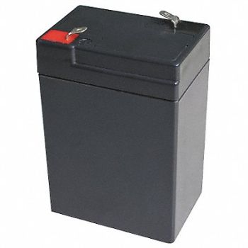 GRAINGER APPROVED Sealed Lead Acid Battery 6VDC 5Ah, 5EFG4