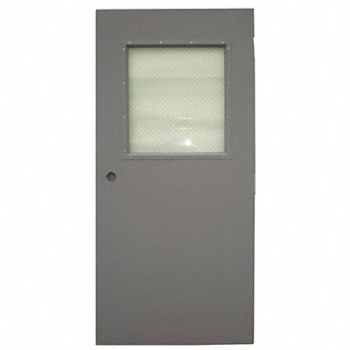 CECO D3716 Metal Door With Glass Type 1 80 x 30 In, 5EJF1
