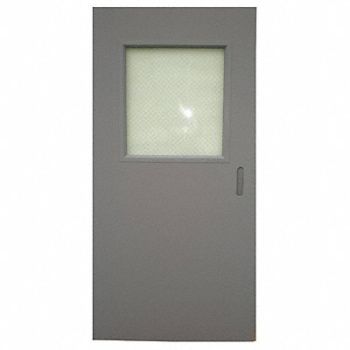 CECO D3718 Metal Door With Glass Type 1 80 x 32 In, 5EJF7