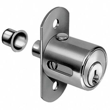 COMPX NATIONAL Sliding Door Lock Chrome Key 915, 5ELC8