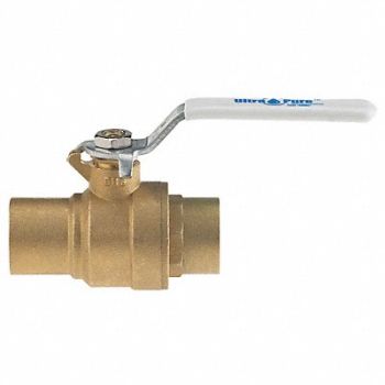 MILWAUKEE VALVE LL Brass Ball Valve Inline Sweat 2 in, 5EMT9