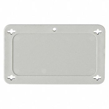 BRADY Blank Tag Plstc 2 1/5in H 3 5/7in W Gray, 5EPA9