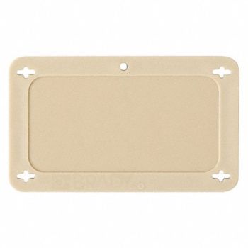 BRADY Blank Tag Plastc 2 1/5in H 3 5/7in W Tan, 5EPC1