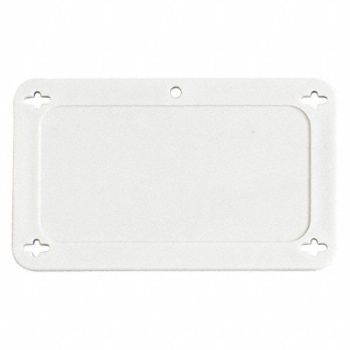 BRADY Blank Tag Plstc 2 1/5in H 3 5/7in W Whte, 5EPC2