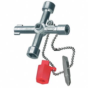 KNIPEX Control Cabinet 3 in Shut Off Zinc, 5ETP2