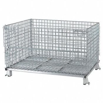 NASHVILLE WIRE Clps Bulk Ctr Silver Vented 43 in, 5EU63