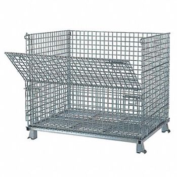 NASHVILLE WIRE Clps Bulk Ctr Silver Vented 43 in, 5EU64