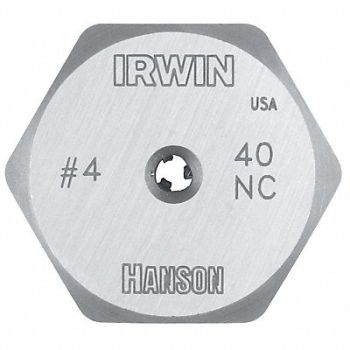 IRWIN HANSON Hex Threading Die 1/2 -13 HSS, 5EWH6