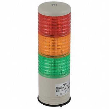 SCHNEIDER ELECTRIC Tower Light 60mm 0.08A Rd Org Gr, 5FTP0