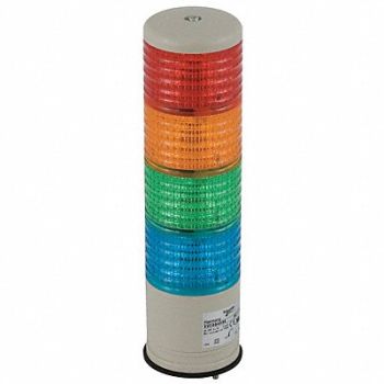 SCHNEIDER ELECTRIC Tower Light 60mm 0.10A Rd Org Gr Bl, 5FTP1