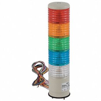 SCHNEIDER ELECTRIC Tower Light 60mm 0.13A Rd Org Gr Bl Clr, 5FTP2