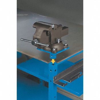 MILLER ELECTRIC Vise and Vise Mount 7 in W 14 in D, 5FYE6