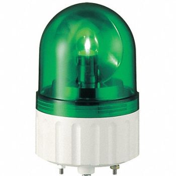 SCHNEIDER ELECTRIC Warning Light Rotating Mirror LED Green, 5FZF3