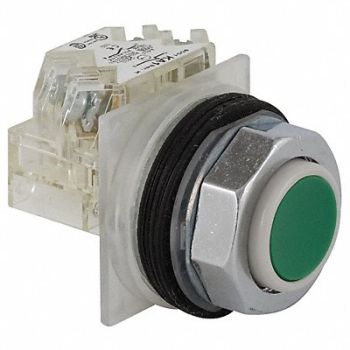 SCHNEIDER ELECTRIC H7062 Non-Illuminated Push Button 30mm Green, 5FZL6